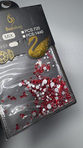 Стрази кольрові Mix розмірів 38 фото