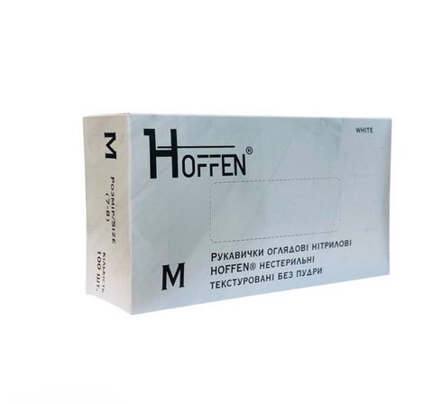 Рукавички Білі M HOFFEN 9865 фото