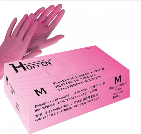 Рукавички рожеві M HOFFEN 864 фото